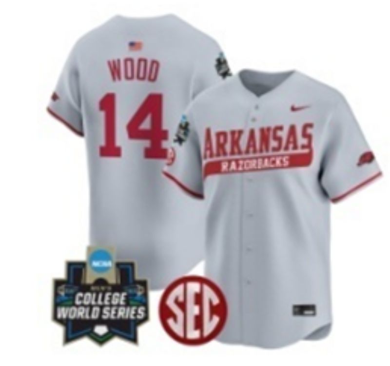 Men 2025 Alabama Crimson Tide #14 Wood Grey Nike Joint Name Nike NCAA Jersey style 5